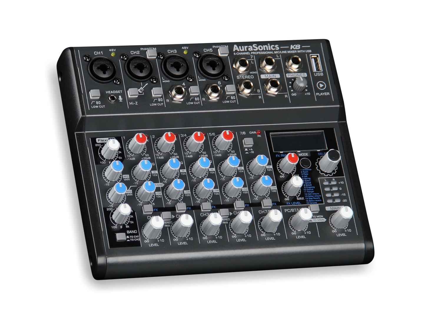 AuraSonics K8 компактный микшерный пульт в Салехарде