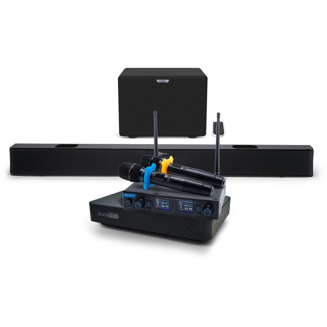 Hi-End караоке-система EVOBOX Premium + EvoSoundBar (саундбар с караоке) в Салехарде