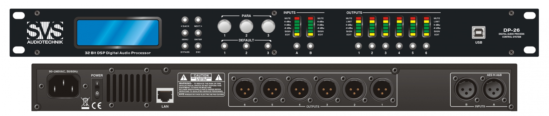 SVS Audiotechnik DP-26 Цифровой процессор: 2 входа 6 выходов в Салехарде