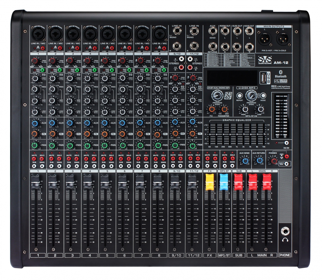 SVS Audiotechnik mixers AM-12 Микшерный пульт аналоговый, 12-канальный в Салехарде