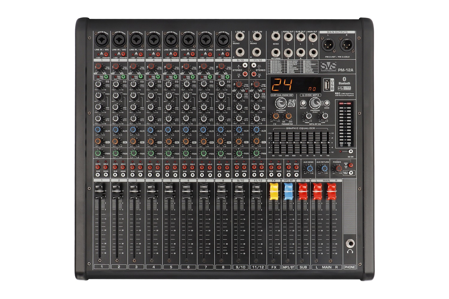 SVS Audiotechnik mixers PM-12A Активный аналоговый микшерный пульт, 12-канальный в Салехарде